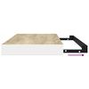 vidaXL 4 db t&ouml;lgysz&iacute;nű &eacute;s feh&eacute;r MDF lebegő fali polc 80x23,5x3,8 cm
