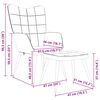vidaXL vil&aacute;gossz&uuml;rke sz&ouml;vet pihenőfotel l&aacute;btart&oacute;val