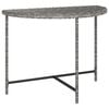 vidaXL sz&uuml;rke polyrattan kerti asztal 100 x 50 x 75 cm