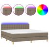 vidaXL t&oacute;psz&iacute;nű sz&ouml;vet rug&oacute;s &eacute;s LED-es &aacute;gy matraccal 180 x 200 cm