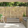vidaXL vil&aacute;gossz&uuml;rke polyrattan kerti pad p&aacute;rn&aacute;val 110x30x40,5 cm