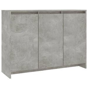 vidaXL betonsz&uuml;rke szerelt fa t&aacute;lal&oacute;szekr&eacute;ny 102 x 33 x 75 cm