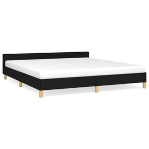 vidaXL fekete sz&ouml;vet &aacute;gykeret matrac n&eacute;lk&uuml;l 180 x 200 cm