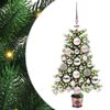 vidaXL Kar&aacute;csonyfa 150 LED-del &aacute;llv&aacute;nnyal Z&ouml;ld 65 cm PE
