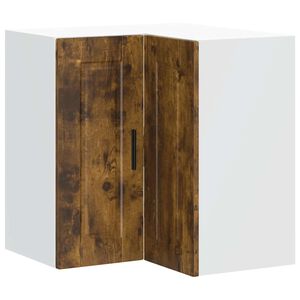 vidaXL Porto f&uuml;st&ouml;s t&ouml;lgy sz&iacute;nű szerelt fa konyhai fali sarokszekr&eacute;ny