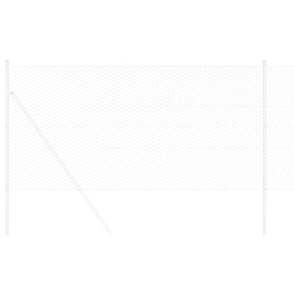 vidaXL Hexagon ker&iacute;t&eacute;s Ez&uuml;st 1,2 x 50 m Horganyzott ac&eacute;l