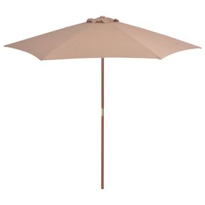 vidaXL t&oacute;psz&iacute;nű k&uuml;lt&eacute;ri napernyő far&uacute;ddal 270 cm