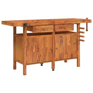 vidaXL t&ouml;m&ouml;r ak&aacute;cfa munkaasztal fi&oacute;kokkal &eacute;s satukkal 162 x 62 x 83 cm