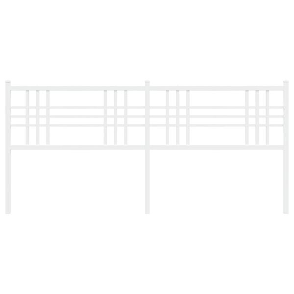 vidaXL fehér fém fejtámla 200 cm