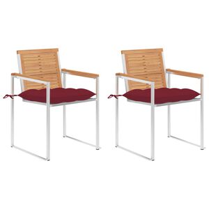 vidaXL 2 db t&ouml;m&ouml;r t&iacute;kfa &eacute;s ac&eacute;l kerti sz&eacute;k p&aacute;rn&aacute;val