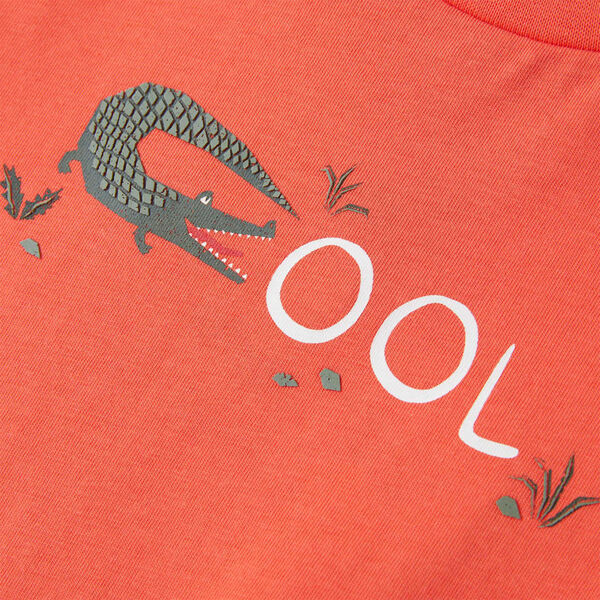 Vil&aacute;gos piros r&ouml;vid ujj&uacute; gyerekp&oacute;l&oacute; 128