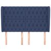 vidaXL kék szövet fejtámla szárnyakkal 163 x 23 x 118/128 cm