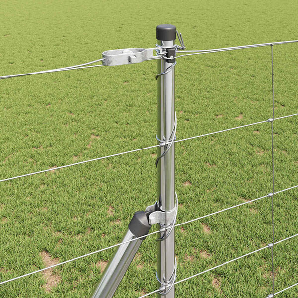 vidaXL Ker&iacute;t&eacute;soszlop Galvaniz&aacute;lt 25 x 1,2 m Ac&eacute;l