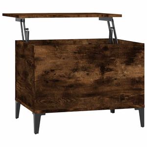 vidaXL f&uuml;st&ouml;s t&ouml;lgy sz&iacute;nű szerelt fa doh&aacute;nyz&oacute;asztal 60x44,5x45 cm