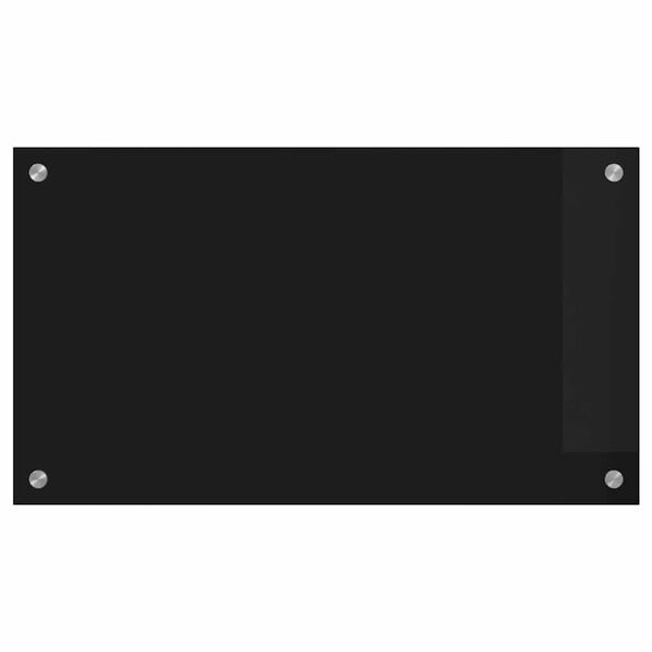 vidaXL Konyhai splashback Fekete 70 x 40 cm edzett &uuml;veg