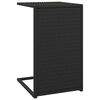 vidaXL fekete polyrattan C-asztal 40 x 35 x 60 cm