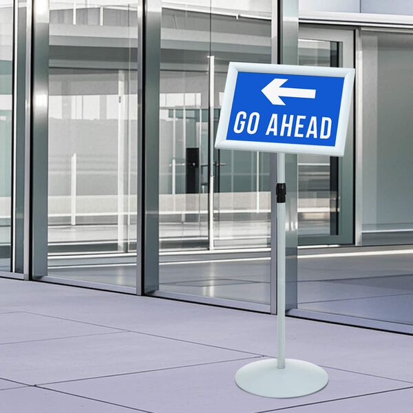 vidaXL Pedestal poszter &aacute;llv&aacute;ny Ez&uuml;st 33 x 33 x 126 cm PVC &eacute;s Ac&eacute;l