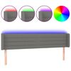 vidaXL s&ouml;t&eacute;tsz&uuml;rke sz&ouml;vet LED-es fejt&aacute;mla 183 x 16 x 78/88 cm