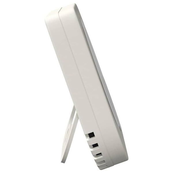 vidaXL Hőm&eacute;rs&eacute;klet Higr&oacute;m&eacute;ter Feh&eacute;r 7,5 x 7,5 x 1,2 cm ABS