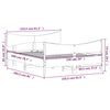 vidaXL tömör fenyőfa ágy matrac nélkül 150x200 cm