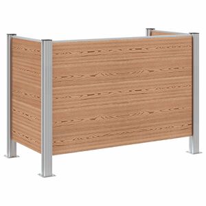 vidaXL Hullad&eacute;k Gyűjtő Ker&iacute;t&eacute;s Barna 161 x 85 x 115 cm