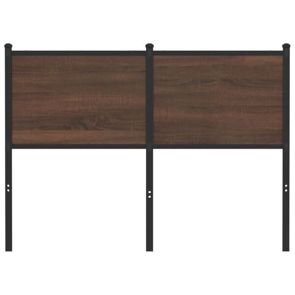 vidaXL barna t&ouml;lgy sz&iacute;nű szerelt fa &eacute;s ac&eacute;l fejt&aacute;mla 120 cm