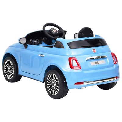 vidaXL kék elektromos gyerek autó Fiat 500