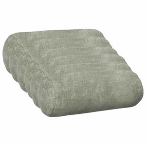 vidaXL P&aacute;rna huzat 6 db HEERLEN Z&ouml;ld &Oslash; 15 x 40 cm Chenille Sz&ouml;vet
