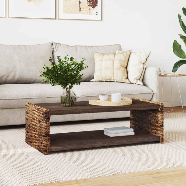 vidaXL Doh&aacute;nyz&oacute;asztal Term&eacute;szetes 110 x 55 x 35 cm T&ouml;m&ouml;r Mahag&oacute;ni Fa