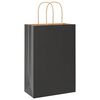 vidaXL 250 db fekete pap&iacute;rzacsk&oacute;k foganty&uacute;kkal 21x11x31 cm
