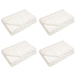 vidaXL Cs&uacute;sz&aacute;sg&aacute;tl&oacute;s műny&uacute;l takar&oacute; Olite 4 db Feh&eacute;r 150 x 220 cm