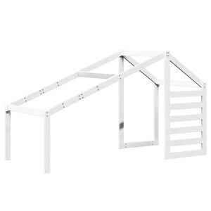 vidaXL feh&eacute;r t&ouml;m&ouml;r fenyőfa gyerek&aacute;gytető 198 x 87 x 113 cm