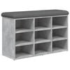 vidaXL betonsz&uuml;rke szerelt fa cipőt&aacute;rol&oacute; pad 82 x 32 x 50 cm