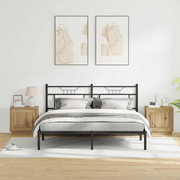 vidaXL &Eacute;jjeliszekr&eacute;ny 2 pcs Artisan t&ouml;lgy 44 x 34,5 x 45 cm Faanyag