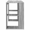 vidaXL Asztal polcokkal Szürke Sonoma 130 x 50.5 x 75 cm Faanyag