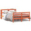 vidaXL viaszbarna t&ouml;m&ouml;r fenyőfa &aacute;gy matrac n&eacute;lk&uuml;l 135 x 190 cm