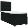 vidaXL Boxspring &aacute;gy matraccal fejt&aacute;ml&aacute;val Fekete 90 x 190 cm Sz&ouml;vet
