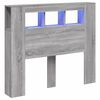 vidaXL sz&uuml;rke sonoma szerelt fa LED-es fejt&aacute;mla 120 x 18,5 x 103,5 cm