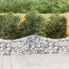 vidaXL 40 db &iacute;ves horganyzott vas gabion kos&aacute;r 200x30x60/80 cm