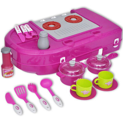 Gyerek játékkonyha fény és hangeffektussal rózsaszín