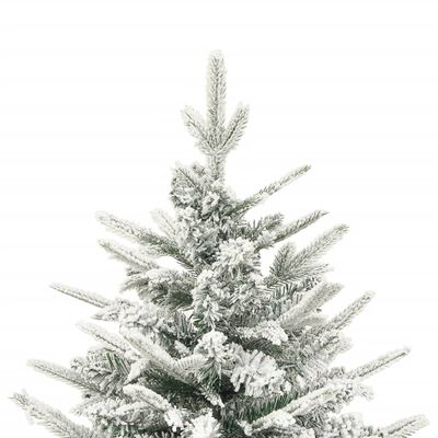 vidaXL PVC és PE műkarácsonyfa pelyhes hóval 120 cm