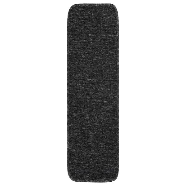 vidaXL 15 db antracit n&eacute;gysz&ouml;gű cs&uacute;sz&aacute;smentes l&eacute;pcsőszőnyeg 75 x 20 cm
