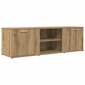 vidaXL TV szekr&eacute;ny Artisan t&ouml;lgy 120x34x37 cm Műanyag fa