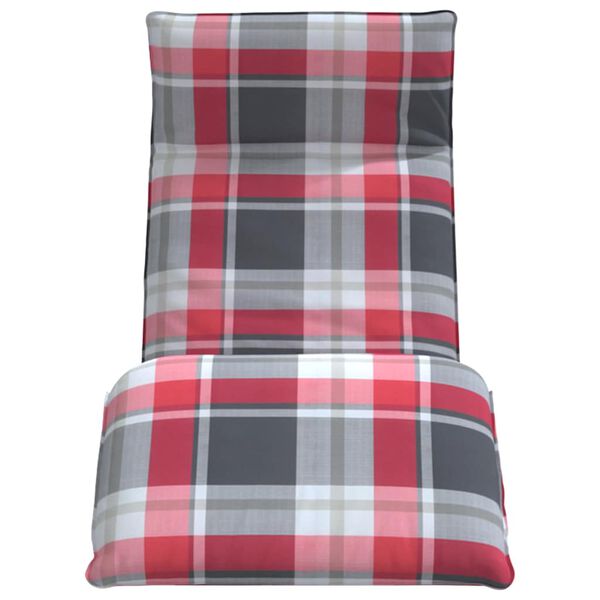 vidaXL oxford-sz&ouml;vet &ouml;sszecsukhat&oacute; napoz&oacute;&aacute;gy kock&aacute;s minta 175x54x8,5cm