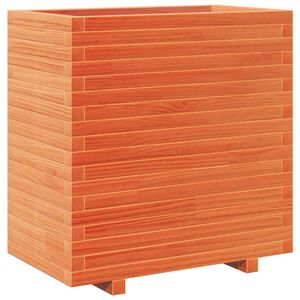 vidaXL viaszbarna t&ouml;m&ouml;r fenyőfa kerti vir&aacute;gl&aacute;da 70x40x72,5 cm