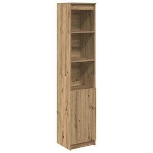 vidaXL k&eacute;zműves t&ouml;lgy sz&iacute;nű szerelt fa magasszekr&eacute;ny 37,5x35x180 cm