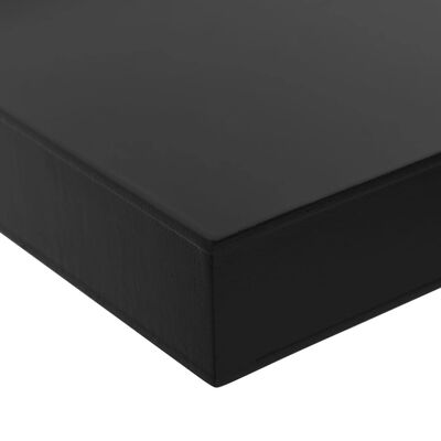 vidaXL 2 darab fekete lebegő fali polc 100 x 20 x 3,8 cm