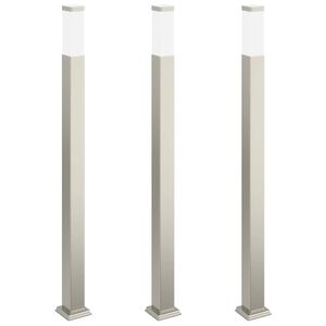 vidaXL 3 db k&uuml;lt&eacute;ri l&aacute;mpa 110 cm rozsdamentes ac&eacute;l IP44