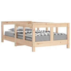 vidaXL t&ouml;m&ouml;r fenyőfa gyerek&aacute;gykeret 70 x 140 cm
