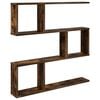vidaXL Falpolc F&uuml;st&ouml;s T&ouml;lgy 80 x 12 x 79,5 cm Szerelt Fa